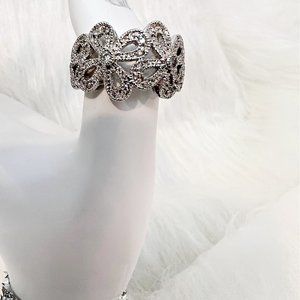 Lia Sophia Abloom CZ Statement Ring, Size 8